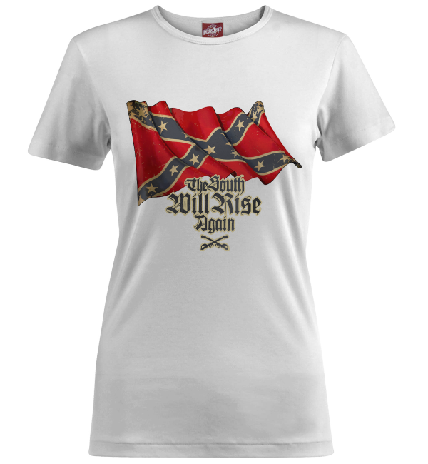 The South Will Rise Again white ladies t-shirt