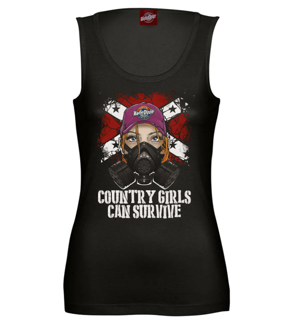 Country Girls Can Survive black ladies tank top
