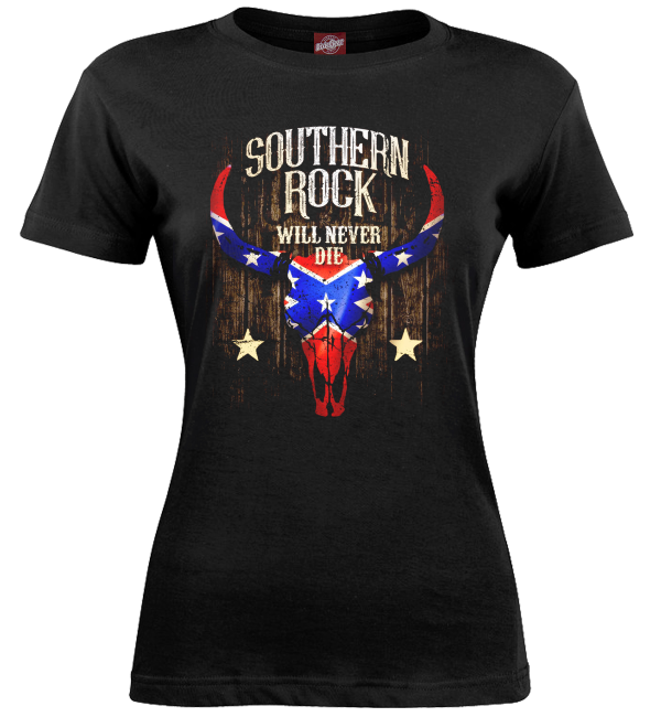 Southern Rock black ladies t-shirt