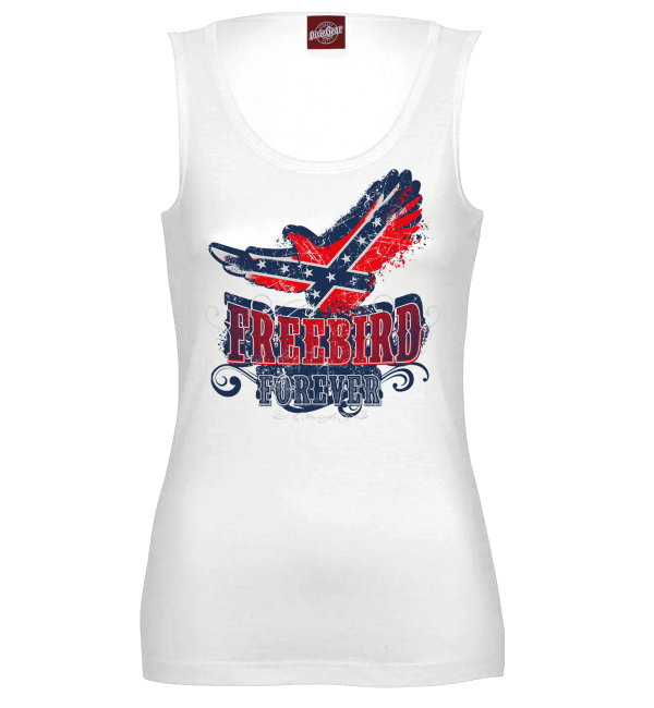 Freebird white ladies tank top