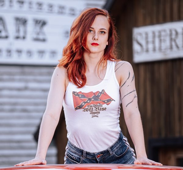 South Will Rise white ladies tank top - Image 2