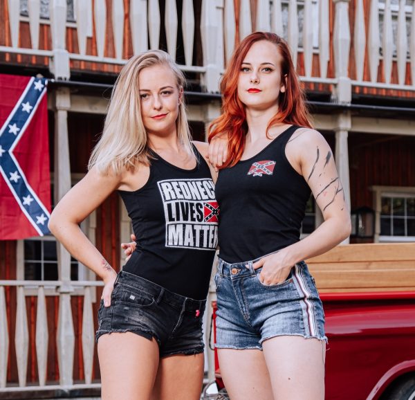 Redneck Lives Matter black ladies tank top - Image 3