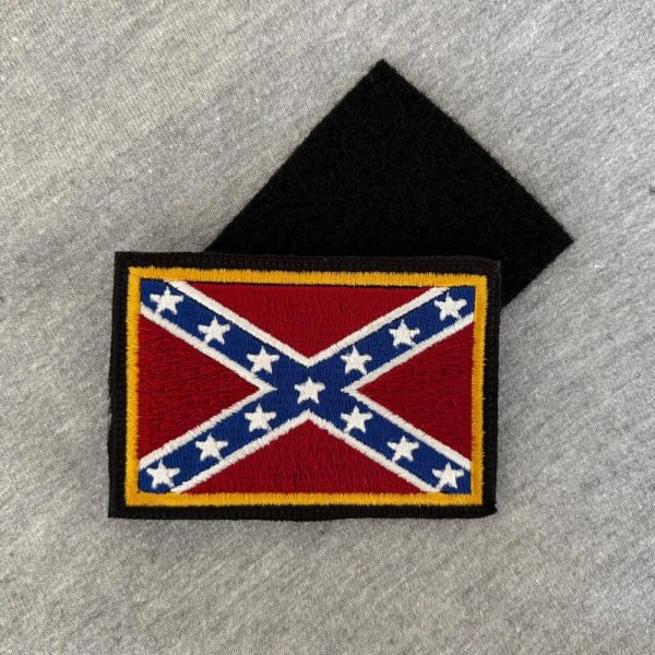 Patch Rebel Flag color + velcro