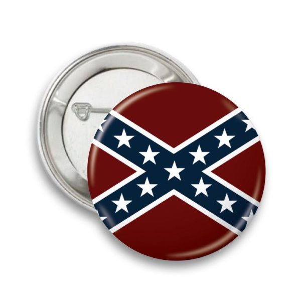 Pin-button Rebel Flag