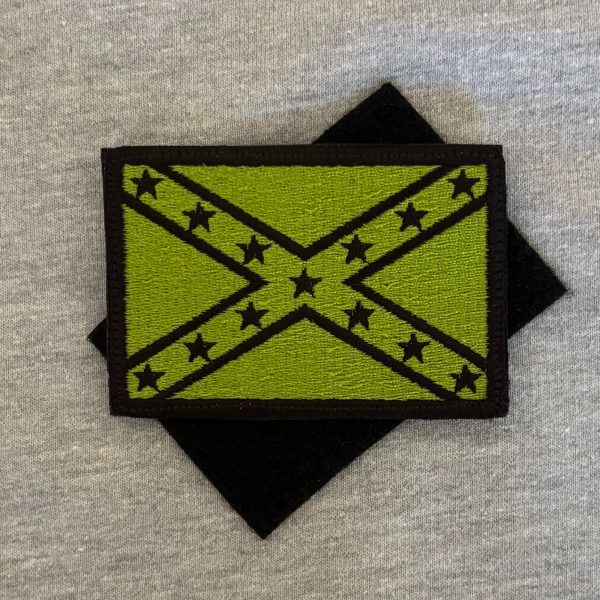 Patch Rebel Flag khaki + velcro